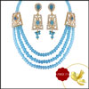BLUE CRYSTAL NECKLACE - JP-JUN 226A - Click here to View more details about this Product